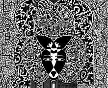 Entwined - 2012 - Linocut - 105cm x 79cm