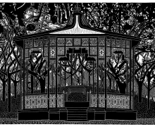 The Rotunda - 2008 - Linouct - 78cm x 115cm