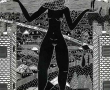 Veiled Woman on Balance Beam